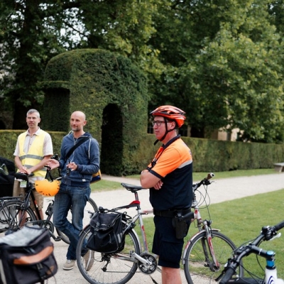 Tour à vélo avec les nouveaux habitants à Ixelles le 15 juillet 2017